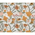 thumbnail image 4 of oneOone Cotton Flex White Fabric Leaves & Tulip Floral Sewing Material Print Fabric By The Yard 40 Inch Wide, 4 of 4