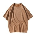 thumbnail image 1 of Wyzesi T Shirts for Men with Pocket Male Spring Summer Suede Short Sleeve T Shirt Solid Color Comfortable Round Neck Top T Shirts for Men Trendy Plus Size, 1 of 3