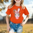 thumbnail image 2 of Hihipz Little Girl's Easter T Shirt Girls Print Tshirt Casual Loose Round Neck Short Sleeve Soft Playwear Tee Tops,Sizes 5-6Y, 2 of 4