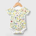 thumbnail image 2 of Colorful Daffodil Flowers Baby Bodysuit Boy Girl Outfit Gifts Boho Floral Leaves Newborn Infant Onesie Bodysuit Wildflowers Rompers, 2 of 7