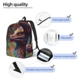 thumbnail image 3 of Fotbe Rainbow Scales Fantasy Dragon Mochila de Lona con Estampado, Mochila Duradera, Mochila Versátil de Alta Calidad, Mochila Compacta Vintage-Medium, 3 of 5