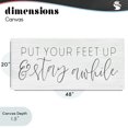 thumbnail image 4 of Stupell Industries Farmhouse Put Your Feet Up Canvas Art, 48 x 20, by Lux + Me Designs, 4 of 8