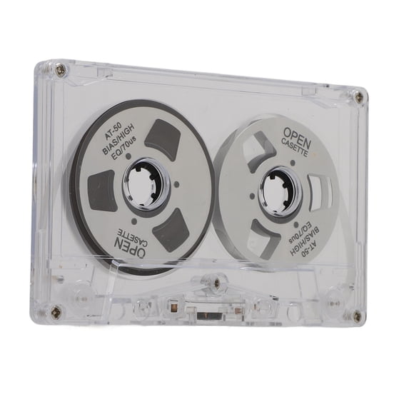 Cassette Sonore Bobine à Bobine pour Enregistrement Musical, Biais Normal 50 Minutes Type Vierge I, Cadeau Spécial Rock, Indie, Hip-Hop, Boîtier ABS de Qualité Supérieure, Roues Plaquées Couleur Métal,