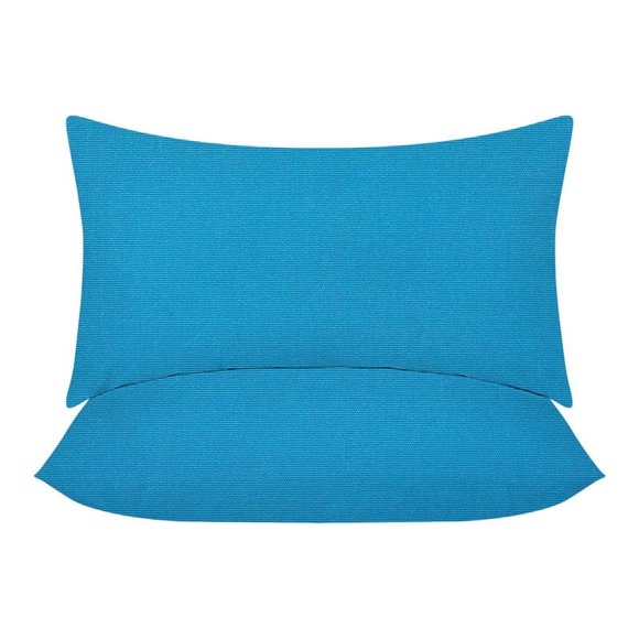 Covers&All Sunbrella Lumbar Pillows Set of 2, UV Fade resistant & Water Repellent Rectangle Lumbar Throw Pillows (Inserts with Covers) for Indoor Outdoor Use