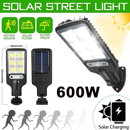 PURELY- 600W Led Solar Wall Light Motion Sensor Outdoor Garden Security Street Yard Lamp
