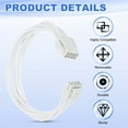 thumbnail image 4 of Uxcell CPU Power Cable 12 Inch(30cm) 18AWG EPS-12V, 1Pcs CPU 8 Pin Male to 8 Pin(4+4 Detachable) Male for Motherboard Power Adapter, White, 4 of 7