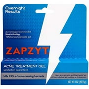 Zapzyt Maximum Strength 10% Benzoyl Peroxide Acne Treatment Gel 1 oz. (Pack of 3)