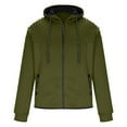 thumbnail image 4 of ZVNAΖH Men's Full Zip Athletic Hoodies with Zipper Pocket Drawstring Hooded Sweatshirt Slim Fit Workout Jacket Coat, 4 of 7