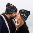 thumbnail image 5 of Susaid Basketball Print Winter Beanie for Men Women, Lined Beanie Soft Warm Knit Hat Ski Cuffed Cap, 5 of 6
