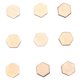 thumbnail image 4 of 600 bloques de madera de 0,4 pulgadas, resistentes, duraderos y seguros, para decoración de garabatos, con forma hexagonal, para cumpleaños y bodas., 4 of 14