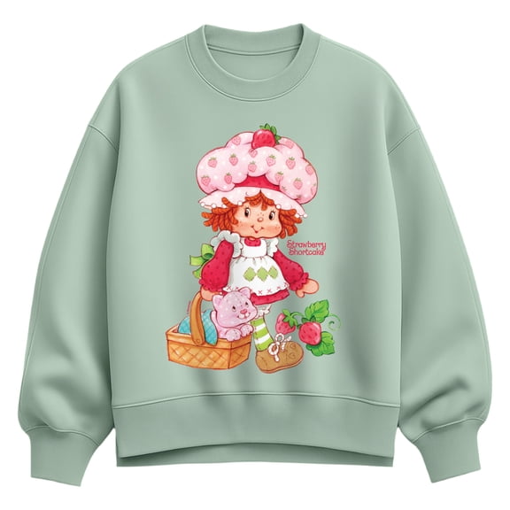 Strawberry Shortcake - Pose - Women's Oversized Fleece Crew Sweatshirt