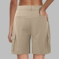 thumbnail image 6 of Athletic Shorts for Women Suit Summer Bag Straight Tube Loose Fit Casual Bermuda Cargo Board Gym Khaki Bottoms Sizes S, 6 of 6