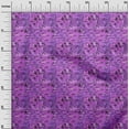 thumbnail image 3 of oneOone Cotton Silk Purple Fabric Ocean Life Quilting Supplies Print Sewing Fabric By The Yard 42 Inch Wide, 3 of 4