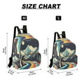 thumbnail image 2 of FORMRS Mini Backpack Purse for Women Quilted Travel Daypack Casual Shoulder Bag, Evening Mountain Road, 2 of 7