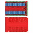 thumbnail image 5 of 2X 24V Isolated 16-Channel Relay Control Module High/Low Level Trigger 16-Channel Relay Module Interface Boards, 5 of 8