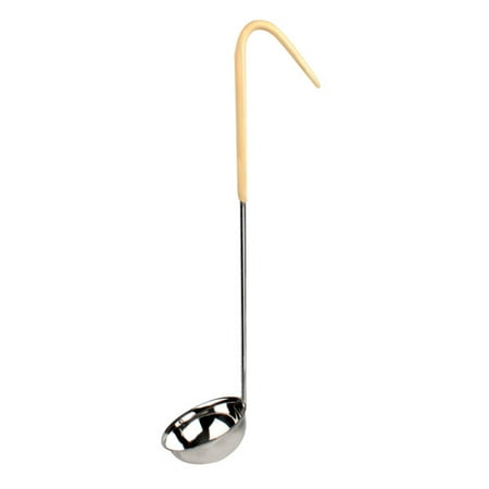 Handle 12 Piece - 3 Oz, One Piece Color Coded Ladle, Ivory Handle, S/S, total 12 Counts