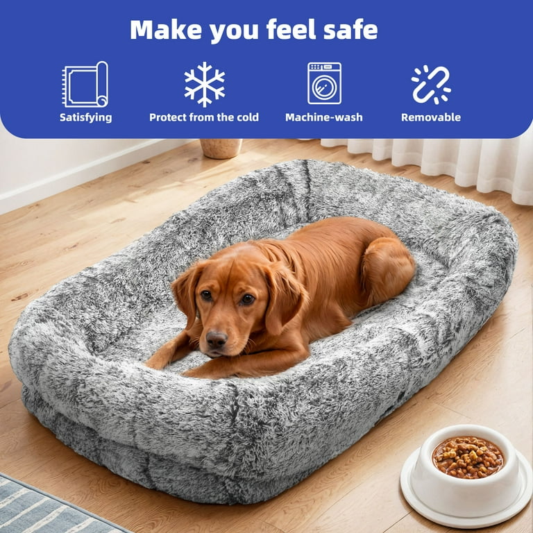 Dog Bed With Pillow And Blanket Wooflex Extra-Large Dog Bed