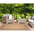 thumbnail image 5 of Liora Manne Sahara Area Rug 100% Polypropylene Indoor Outdoor Natural Block Print, 5 of 5
