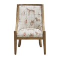 thumbnail image 2 of Linon Chaise d'Appoint à Motifs de Chien en Beige Pierre, 2 of 9