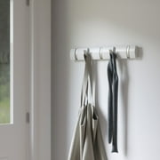 Umbra Flip 5 Hook Wall Mounted Coat Rack White