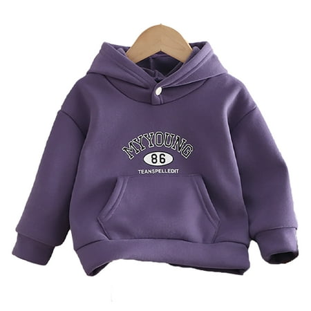 

Esaierr Baby Boys Winter Pullover Sweatshirt Toddler Girls Fall Hooded Fleece Tops Long Sleeve Casual Sweatsuit Blouse for 1-5T