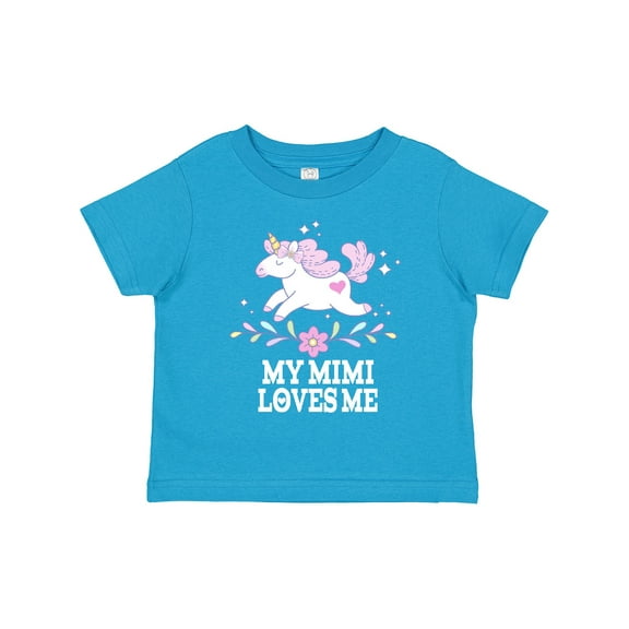 Inktastic My Mimi Loves Me Unicorn Girls Toddler T-Shirt