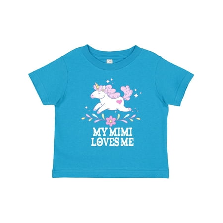 

Inktastic My Mimi Loves Me Unicorn Gift Toddler Toddler Girl T-Shirt