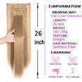 thumbnail image 5 of SHCKE 26" Straight Clip in Hair Extensions Fluffy and not Tangled 24" Wavy Curly Hair Extension Silky Full Head Clip in Hair Extension Synthetic Hair Pieces for Women, 5 of 5
