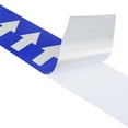 thumbnail image 4 of Uxcell Flow Arrow Tape, Polyethylene Pipe Marking Sticker, 2 inch x 33 ft, Blue/White, 4 of 5