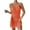 Orange, variant on gakvbuo Summer Tank Dress For Women Mini Dress Sundress Women's Knitted Waistline Sleeveless V-Neck Hollow Beach Dress