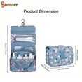 thumbnail image 4 of Spencer Hanging Travel Toiletry Bag Portable Makeup Pouch Waterproof Cosmetic Organizer Bag Case with Strong Zipper for Women Girls, 4 of 8