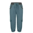 thumbnail image 3 of Outfmvch Cargo Pants Womens Joggers with Pockets Drawstring Pants Women Joggers for Women Womens Pants Travel Pants Sweatpants Women Blue Xl, 3 of 9