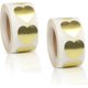 thumbnail image 1 of 2 rolls 1000pcs Heart Sticker Roll Gold Love Heart Sealing Stickers Lables Self-Adhesive Heart Stickers for Envelope Invitation, 1 of 4