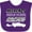 Purple, variant on Inktastic Weekends Are for Racing Race Car Silhouette and Racing Flag Boys or Girls Baby Bib