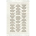thumbnail image 2 of nuLOOM Lessie High/lLow Geometric Tassel Area Rug, 5' 3" x 7' 6", Ivory, 2 of 9