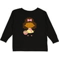 thumbnail image 3 of Inktastic Easter Girl African American Girls Long Sleeve Toddler T-Shirt, 3 of 5