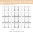 Glasseam 6 inch Clear Glass Cylinder Vases in Bulk Set of 36 Clear