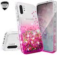 thumbnail image 1 of Compatible for Samsung Galaxy Note 10 Case, with [Tempered Glass Screen Protector] SOGA Diamond Liquid Quicksand Cover Cute Girl Women Phone Case - Clear/Pink, 1 of 5