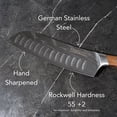 thumbnail image 3 of Swiss Diamond 2-Piece Brown Santoku and Paring Knife Set, Full Tang German Steel Blades, 3 of 7