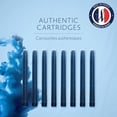 thumbnail image 2 of Waterman Standard Long Cartridges for Fountain Pens, Serenity Blue, Box of 8 (S0713021), 2 of 7