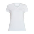 thumbnail image 6 of Time and Tru Women's Slim V Neck Tee with Short Sleeves, Sizes XS-XXXL, 6 of 6