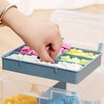 thumbnail image 2 of Caja de Almacenamiento Apilable Transparente para Manualidades con Bandeja Contenedor Multiusos PláStico Estuche Viaje PortáTil, Rosa, 2 of 7