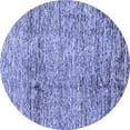 thumbnail image 1 of Ahgly Company Machine Washable Indoor Round Abstract Blue Modern Area Rugs, 6' Round, 1 of 4