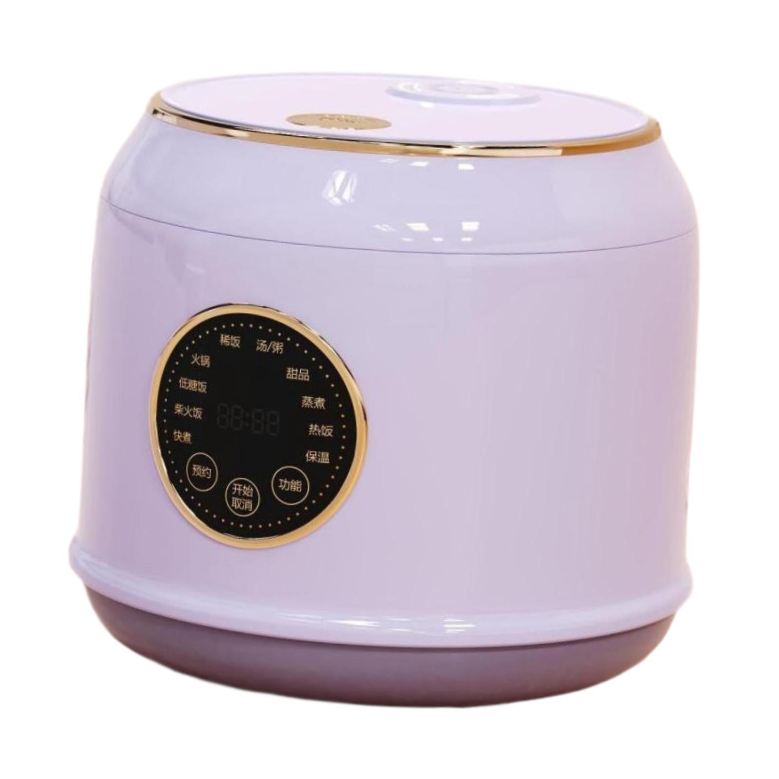 Fancyes Digital Rice Cooker Auto Keep Warm 2L 7 Cooking Function for Pasta Eggs Soup