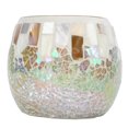 thumbnail image 1 of Glass Candle Holder Colorful Irregular Glass Light Colored Round Candlestick For Wedding Holiday Decor, 1 of 8
