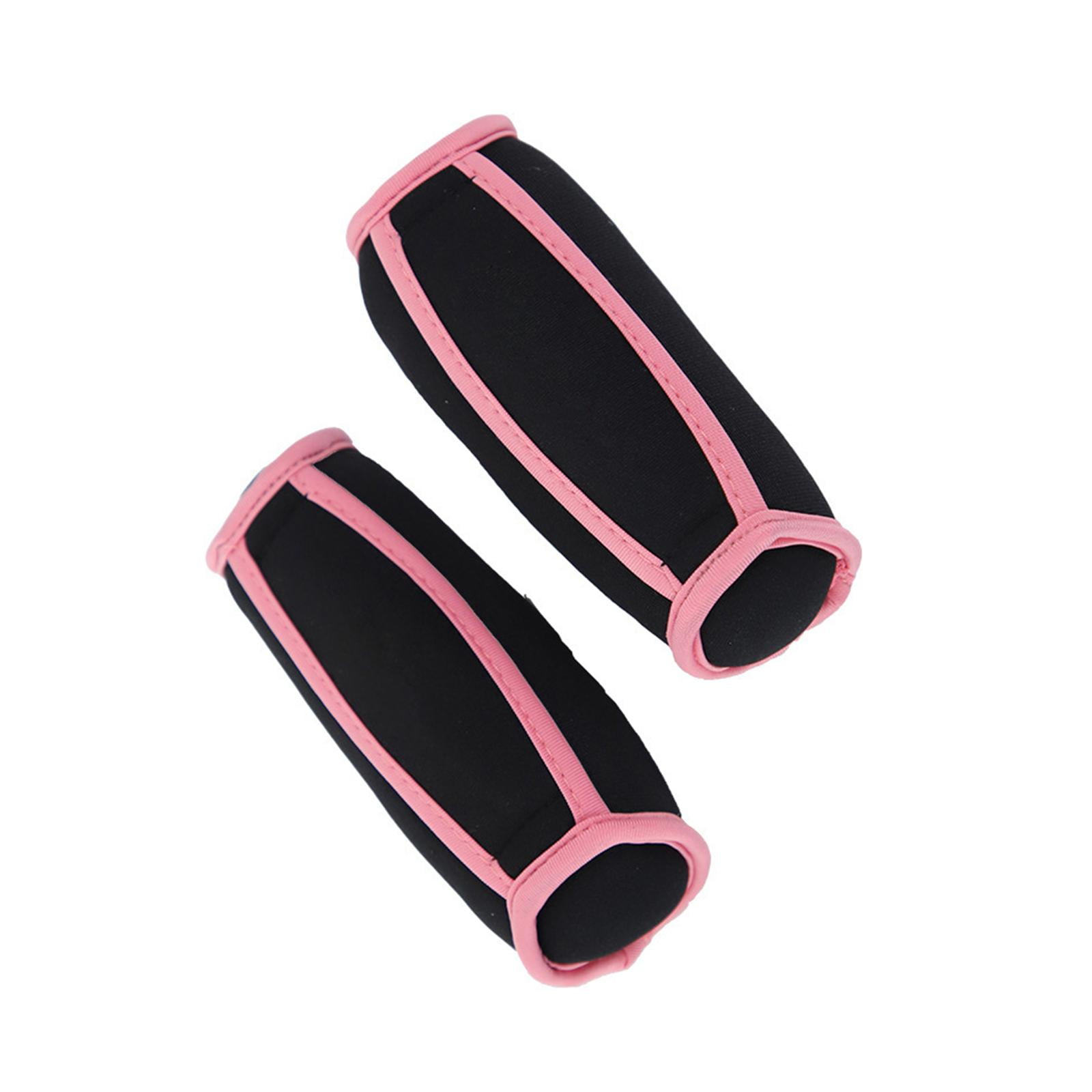 Luwecf 2 Pack Hand Weights for Women Men with Strap Sandbag for Walking Running Fitness Pink 1lb