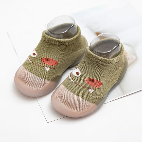 Herrnalise First Walker Baby Boys Girls Shoes Infant Toddler Footwear Newborn Prewalker Non-Slip Baby Shoe-Socks