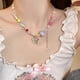 thumbnail image 4 of Collar de estrella con borlas de caramelo de colores de verano para mujer, cadena de clavícula ligera de lujo, accesorios para chicas dulces y geniales, 4 of 6