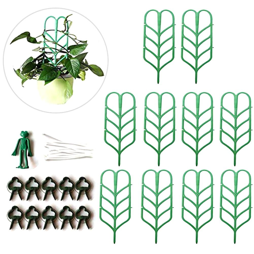 Garden Trellis Climbing Plants Plastic Trellis Stackable Leaf Shape