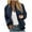 Dark Blue, variant on Women's Fall Solid-Color Fashionable Ribbed Zipper Jacket,Soft Jacket with Pockets and Comfort Fit and Modern Street Style,Purple M
